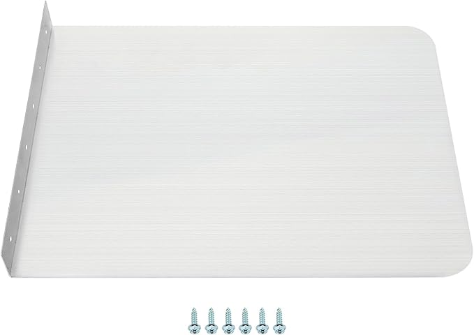 QWORK 304 Stainless Steel Splash Guard Set, Rustproof, Wear-Resistant, Quick Installation, Rounded Design for Safety