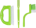 3 PCS Grout Brush, ABS Stiff Bristle Brush, Scratch Resist Tile Joint Scrub Brush, Impact Resist Grout Cleaner Brush for Shower Bathroom Kitchen