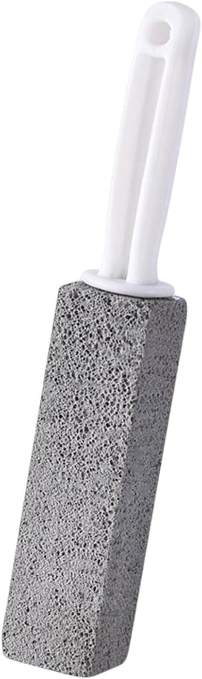 Pumice Toilet Brush, Hard Watermark Remover Cleaning Stone, Suitable for Tile Grout Rust Grill Toilet Bowls (1pcs)