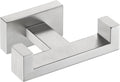 Suyar Double Towel Hook Brushed Nickel, SUS 304 Stainless Steel Bathroom Towel Holder, Coat Robe Wall Hook
