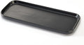 Ceramic Bathroom Tray,Kitchen Sink Organizer Tray,Cosmetics Holder (Black)