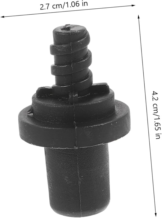 10-Piece Self-Locking Toilet Brush Head Adapter Set Screw Connector and Handle Accessories for Toilet Brush Sturdy Plastic Parts