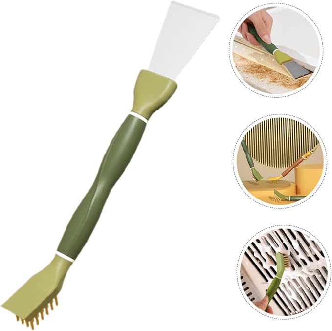 Unomor Cleaning Brush Scraper for Kitchen Gas Stove Tiles Window Groove Detail Cleaning Brush for Spaces