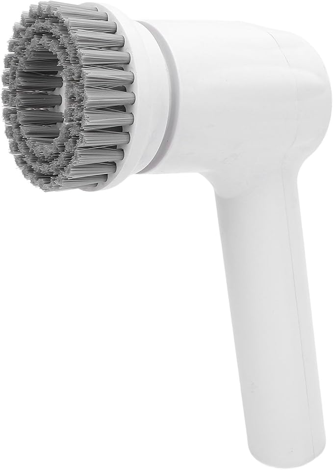 Electric Spin Scrubber - 2 Speed Modes, 4 Replaceable Brush Heads, IPX7 Cordless Brush for Kitchen & Bathroom