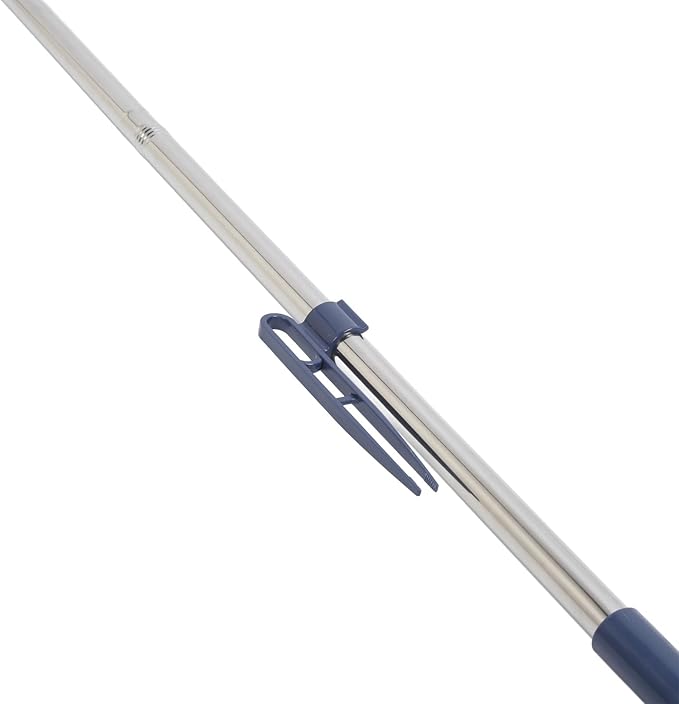Fdit Long Handle Grout Scrubbing Brush 2 in Bathroom Floor Scrubbing Brush, Stiff Shower Floor for Garage Wall (Dark Blue)