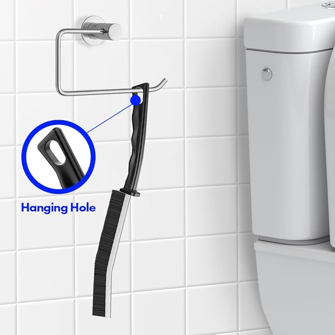 Crevice Cleaning Brush, Multifunctional Hard Bristle Crevice Cleaning Grout Brush, Bathroom Gap Scrub Brush, Crevice Cleaning Brushes for Household Use, Corner Crevice Cleaning Tool and Grout Cleaner