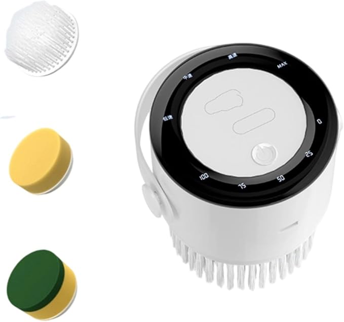 Rechargeable Electric Scrubber Ergonomic Grip Heavy Duty for Shower Sink Appliances Bathroom Cleaning Brush