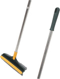 Upgraded Dual-Sided Floor Scrub Brush with Long Handle for Efficient Bathroom Kitchen and Grout Cleaning Versatile Cleaning Tool for Wet and Dry Surfaces
