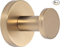 TUNNY 5 Pack Round Towel Hooks-Champagne Gold Modern Coat Hooks Shower Towel Hooks for Bathroom Kitchen Home Storage