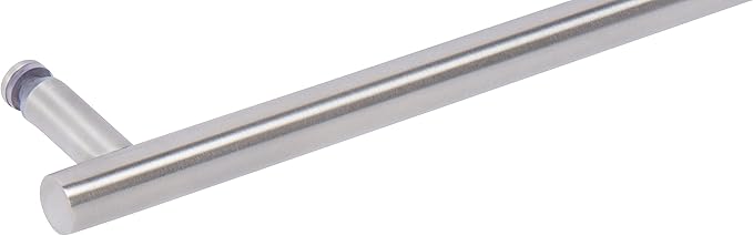 Rockwell Security 18" Ladder Type Single Side Towel Bar in Brushed Nickel Finish for Glass Shower Doors