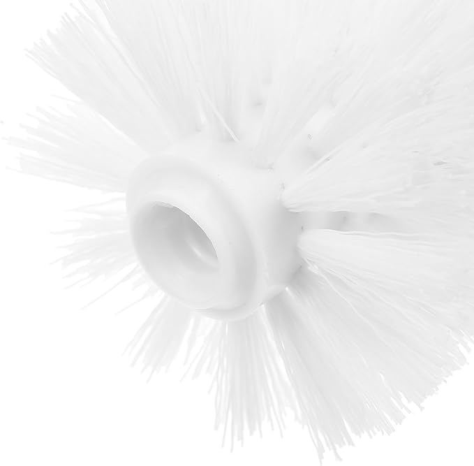 Alipis Toilet Brush Replacement Heads 2pcs White Plastic Scrub Brush Heads 80x100mm Replaceable for Bathroom Cleaning