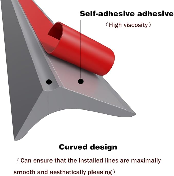 Water Dam Silicone Waterproof Barrier Bathroom and Kitchen Water Strip Coving Edging Strip（Grey-2.2m）