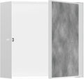 hansgrohe XtraStoris Rock Recessed Wall Niche with Tileable Door 12"x 12"x 5.5" in Matte White, 56091700