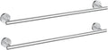 Newfun 24 Inch Brushed Nickel Bathroom Towel Holder,2Pcs Towel Bar for Bathroom Rod Classic SUS304 Stainless Steel Towel Racks Wall Mounted