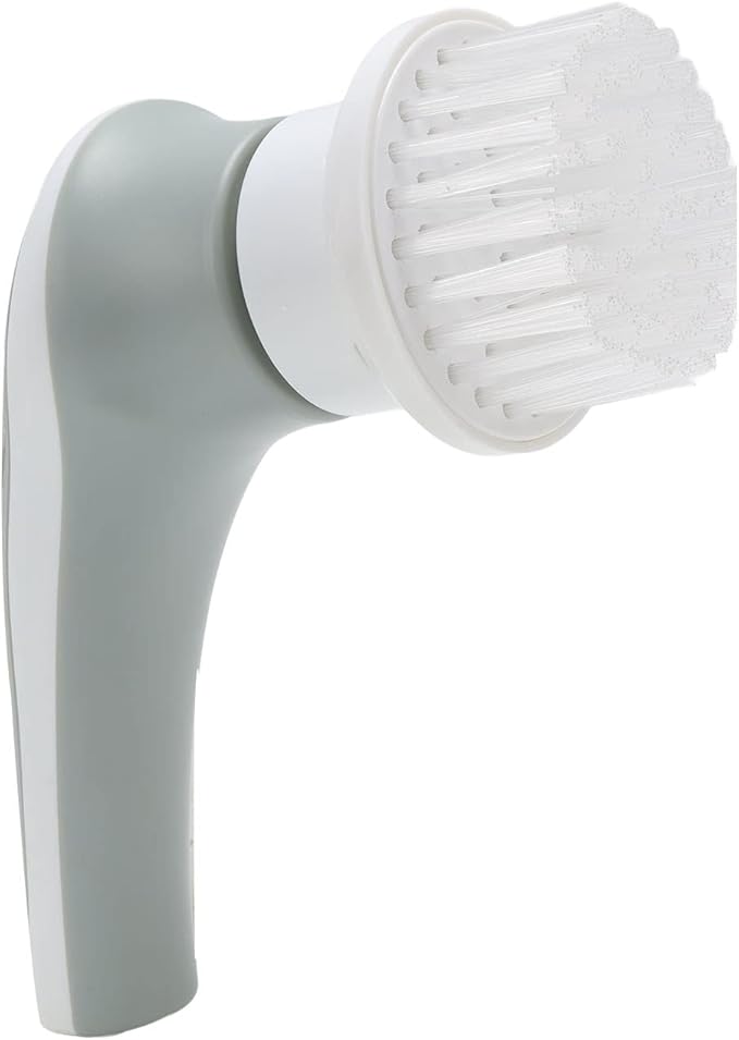 Electric Spin Scrubber Handheld Cleaning Brush with 3 Brush Heads, 360° Rotating USB Rechargeable - Powerful Removal, Lightweight Portable Design for Home & Kitchen Clean
