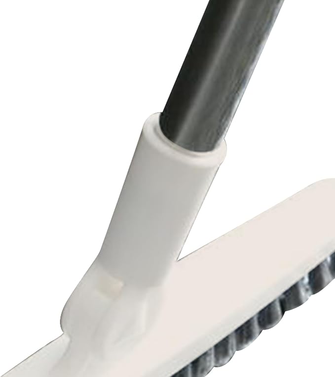 Long Handle Crevice Brush Floor Tile Grout Brush Corner with Sturdy Plastic for Bathroom Kitchen Toilet (Beige 120cm)