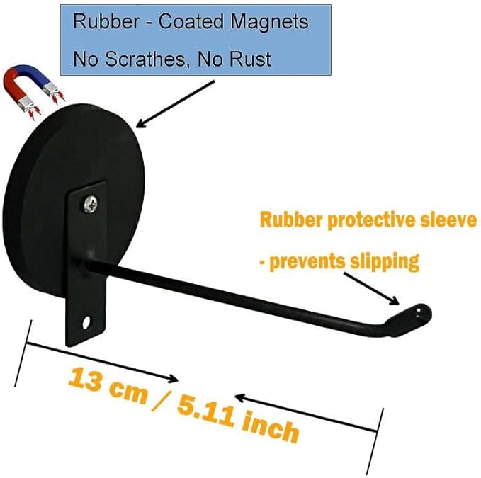 Magnetic Black Toilet Paper Holder,Tissue Holder Paper Roll, Toilet Roll Holder, Strong Magnets Mount - No Drilling or Nailing or glueing Needed