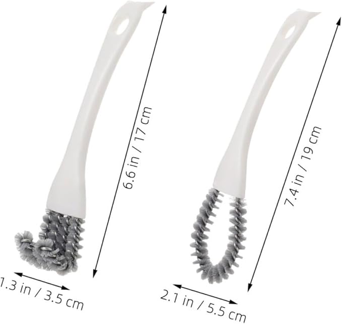 2pcs Multifunctional Kitchen Cleaning Brush Set, Crevice Cleaning Brush with U-Shaped and Angled Heads, Stubborn Stain Remover for Stove, Grill, and Narrow Gaps, Household Scrub