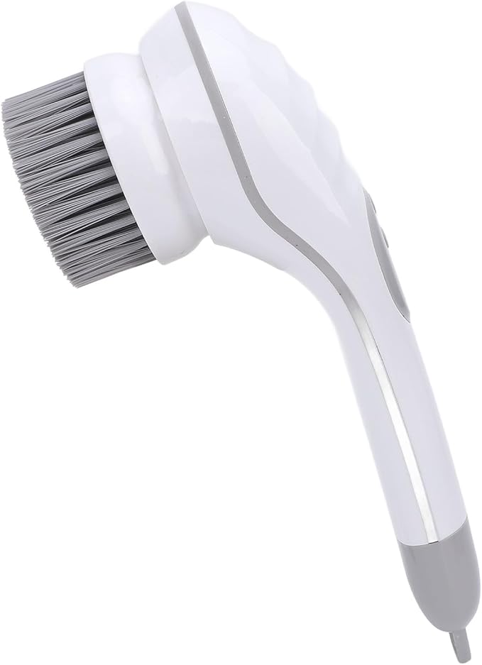 Electric Scrubber Kit - 2 Gears Handheld Cordless Brush for Kitchen & Bathroom, Ergonomic Design for Easy Use