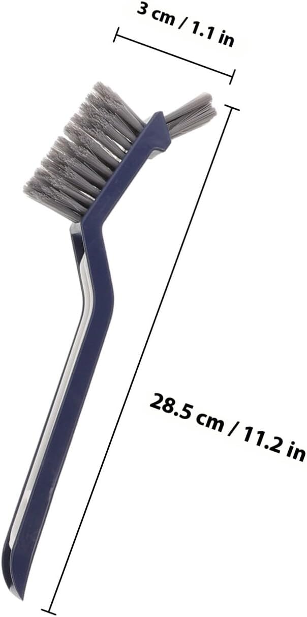 6pcs Bathroom Crevice Cleaning Brush and Floor Scrub Brush Set with Stiff Bristles for Tile Grout and Shower Cleaning Blue and White Household Tool for Bathroom and Kitchen