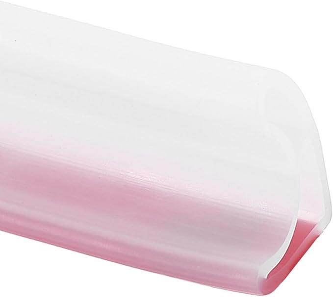 uxcell Shower Water Barrier, 118" TPE Splash Guard Shower Water Stopper Retention System for Bathtub Sink Washing Machine Dry and Wet Separation, 1.18"W x 1.77"H, Clear