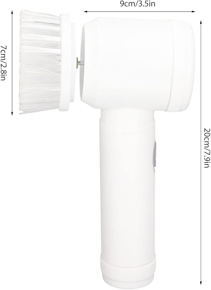 Electric Spin Scrubber, Reable Electric Cordless Cleaning Brush with 4 Brush Heads,Multifunctional Power Electric Shower Scrubber for Kitchen,Leather Sofa