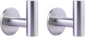 GERZWY Adhesive Hooks Heavy Duty Wall Hooks Waterproof Stainless Steel Coat Hooks Towel Robe Hook Rack Wall Mount - 2-Packs - Brushed Finish DZY026-LS
