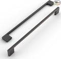 Amerdeco 10 Pack Oil Rubbed Bronze Cabinet Pulls, 10 Inch(254MM) Hole Centers, Modern Style, Easy to Install, Indoor Use