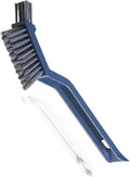 Hard-Bristled Crevice Cleaning Brush for Deep Tile Joints and Grout - Effective Scrub Tool for Gaps and Corners(Blue)