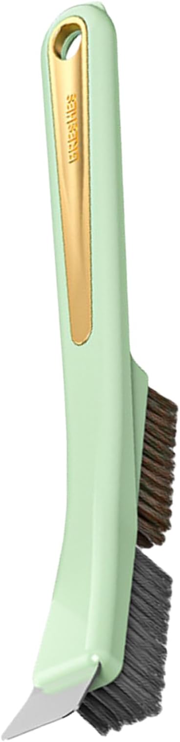 Kitchen Stove Top Brush - Steel Wire Scrubber with Built In Scraper | Heavy Duty Cleaning Gadget for Home Use, Dirt Removal Tool for Tile, Sink Drains, Stove Tops, Grout, Bathroom Corners, Household S