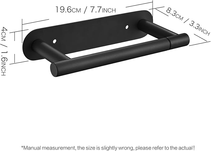 Movable Toilet Paper Holder Black Roll Holder, Paper Towel Holder