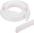 PATIKIL 79 Inch Collapsible Shower Threshold Water Dam Guard, Shower Stopper Barrier Self Adhesive Sink Splash Guard for Frameless Shower Door Bottom, White (1.2"Wx0.6"T)