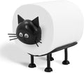 Cat Toilet Roll Holder: Tissue Paper Roll Storage Stand - 3D Printed Black Cat Loo Roll Holder - Toilet Paper Holder Bathroom Set for Bathroom Shelf Housewarming Gift Bathroom Decor (Cat-1Pcs)