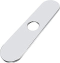 BokWin 10-Inch Faucet Deck Plate, Stainless Steel Sink Hole Cover in Chrome, Quick Installation for Single Hole Faucet to Cover Unused Holes on Kitchen or Bathroom Sink