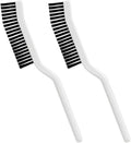 ARTIBETTER 2pcs Multifunctional Long Handle Cleaning Brushes for Bathroom Kitchen Grooves and Window Tracks, Stiff Bristle Crevice Scrub Brushes for Tile Grout and Corner Cleaning