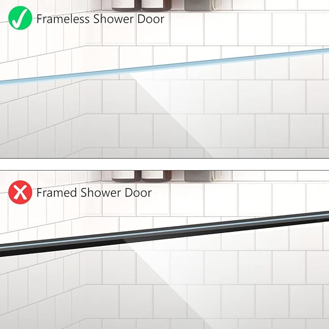 NINETREX Shower Door Hooks,Over Glass Door Hooks for Bathrooms Frameless Glass,Heavy Duty SUS 304 Stainless Steel Hook for Towels,Squeegee,Loofah,Shaver,Robe,2 Pack,Black