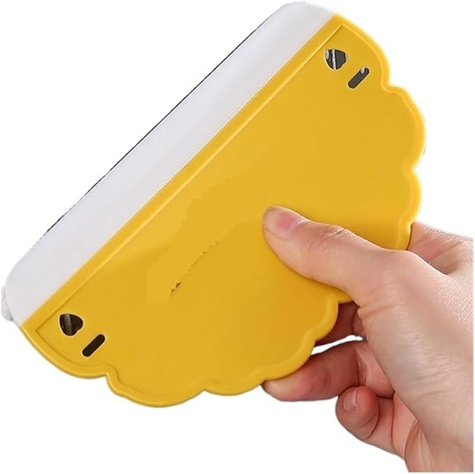 Window Squeegee Soft Silicone Glass Scraper Cloud Shape Wiper Household Kitchen Bathroom Glass Cleaning Tools for Shower Glass(H)