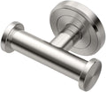 Gatco 4295A Latitude II Double Robe Hook | Wall-Mounted Bathroom Hook for Towels & Robes | Premium Metal, Satin Nickel Finish