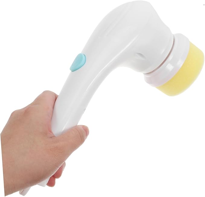 PRETYZOOM Versatile Cleaning Brushes Electric Scrubber Interchangeable Heads for Bathroom Kitchen Shower