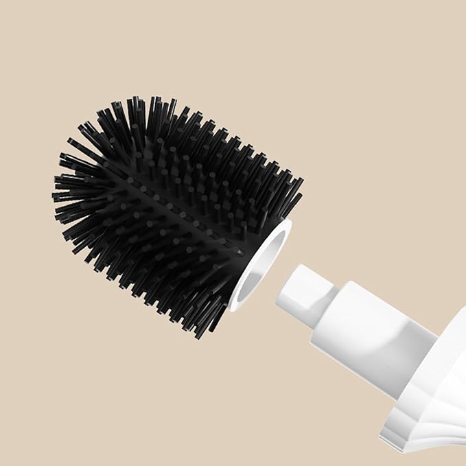 Toilet Brush Holder Set, Bowl Cleaning Brush, Corner Scrubber Flexible Cleaning Tool, Household Bathroom Maintenance Accessory for Dad, Husband Mom Toilet Home Sanitation Bathroom Floor Wall Use