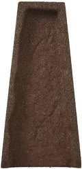 Rubberific Premium Rubber Downspout Splash Block, Rain Guard, Stone Textured Drain Extender (Brown)