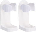 uxcell 2Pcs Electric Toothbrush Holder, Adjustable Wall Mounted Plastic Toothbrush Organizer Adhesive Storage Organizer Stand for Bathroom Tooth Brush Toothpaste Storage, White