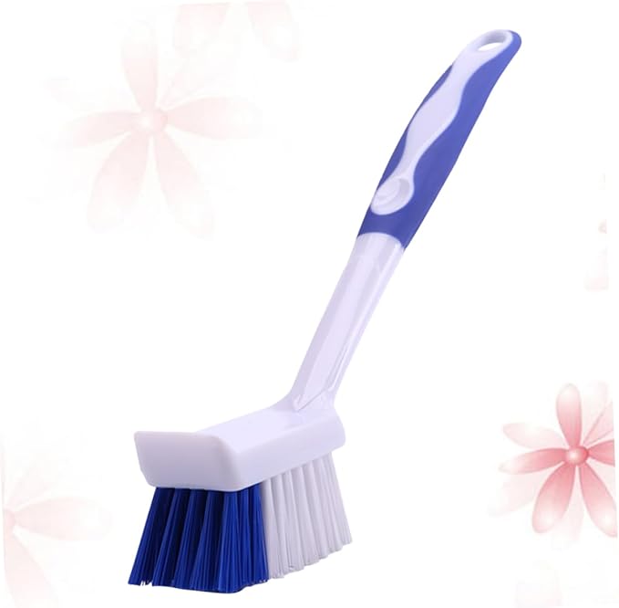 2pcs Practical Long Handle Brush Multifunctional Cleaning Tool for Kitchen Grout Brush Bowl Pot Cleaning