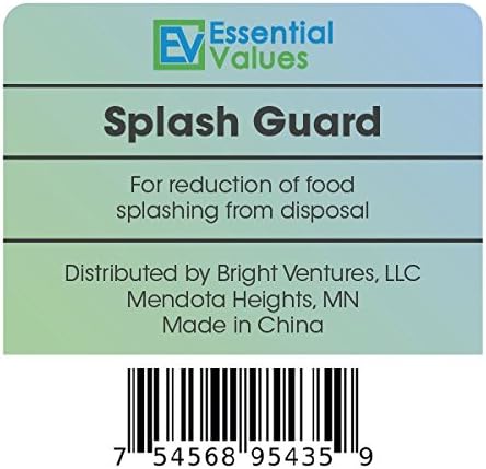 Essential Values Garbage Disposal Splash Guard (Sink Baffle), Aftermarket Replacement Compatible with Insinkerator Disposals and Most Universal 3 1/2 inch Sinks | Measures 3 1/4inch