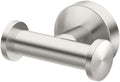 Gatco 4645A Glam Double Robe Hook, Satin Nickel / 3.10"W Wall Mount Double Robe, Towel Hook
