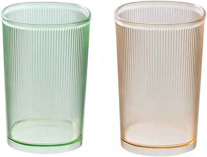 Unbreakable Cup, Bathroom Tumbler, Plastic Toothbrush Holder, Tumbler Cup, Bathroom Cups,Makeup Brush Holder,Set of 2 Reusable Drinking Glasses.