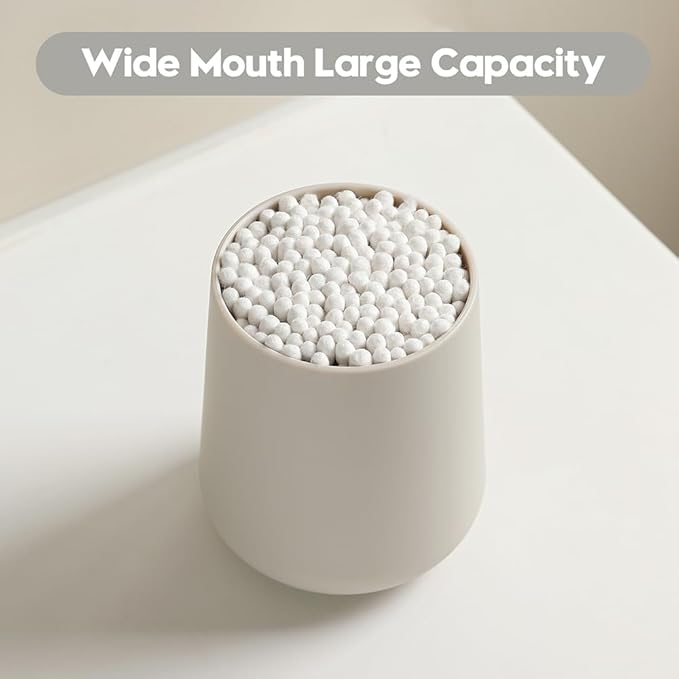Matte Beige Toothbrush Holder for Electric Toothbrushes Bathroom Organizer for Toothpaste Kids & Adults