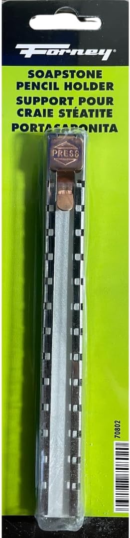 Forney 70802 Soapstone Holder, Flat Steel,Silver