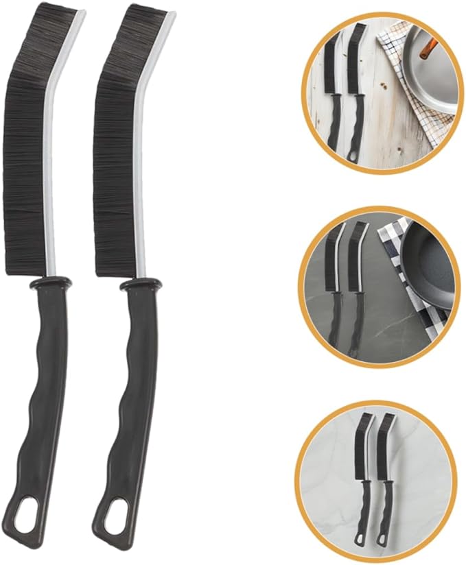 Cabilock 10pcs Multi-Purpose Hard Bristle Crevice Brushes Cleaning for Deep Cleaning Narrow Gaps Grout and Reach Areas Kitchen and Bathroom