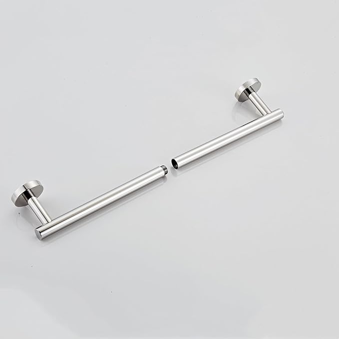 Bathroom Towel Bar, 18-Inch Towel Rack for Bathroom Wall Mounted, Chrome Thicken SUS304 Stainless Steel Towel Rod Modern Home Decor(Total Length 20-Inch)
